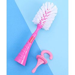 Babyhug Bottle Cleaning & Nipple Brush - Pink