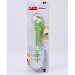 Babyhug Bottle Cleaning & Nipple Brush - Green