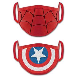 Babyhug 2 to 4 Years Washable & Reusable Knit Face Mask Spiderman - Pack of 2