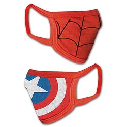 Babyhug 2 to 4 Years Washable & Reusable Knit Face Mask Spiderman - Pack of 2