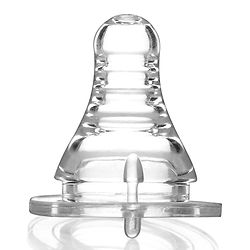 Babyhug Standard Neck Silicone Nipple Medium Flow - Pack of 2