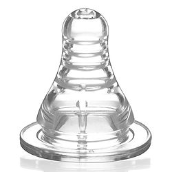 Babyhug Standard Neck Silicone Nipple Medium Flow - Pack of 2