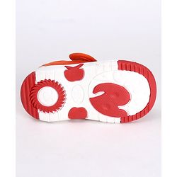 Cute Walk by Babyhug Casual Shoes Tractor Embroidery - Orange