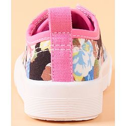 Cute Walk by Babyhug Casual Shoes Floral Print - Dark Pink