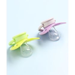 Babyhug Pacifier with PP Case Pack of 2 - Purple Green