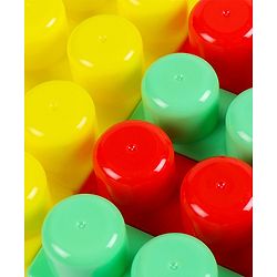 Babyhug Premium 40 Pcs Mega Size First Builders Toddler Blocks| Building and Construction Interlocking Jumbo Blocks with Big Building Storage Bag| Educational and Learning Toy for Pre-School Children| BIS Certified| Non-Toxic