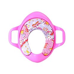 Babyhug Cushioned Potty Training Seat With Handle - Pink