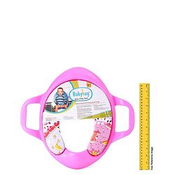Babyhug Cushioned Potty Training Seat With Handle - Pink