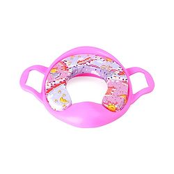 Babyhug Cushioned Potty Training Seat With Handle - Pink