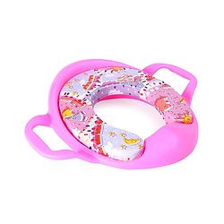 Babyhug Cushioned Potty Training Seat With Handle - Pink