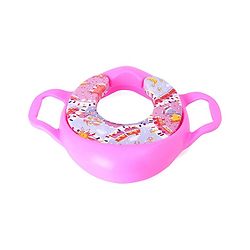 Babyhug Cushioned Potty Training Seat With Handle - Pink