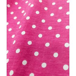 Babyhug Full Length Knitted Lounge Pant Dot Print - Fuchsia