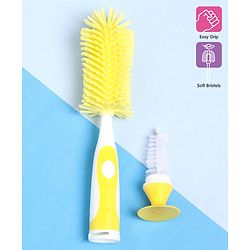 Babyhug Bottle Cleaning & Nipple Brush - Pink