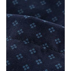 Babyhug Full Sleeves Party Shirt with Bow - Navy Blue