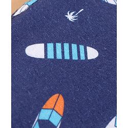 Babyhug Anti Viral Carbon Filter Face Mask Sea Print Pack Of 2 - Blue White