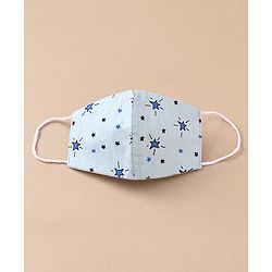 Babyhug Anti Viral Carbon Filter Printed Face Mask Pack Of 3 - Blue Red
