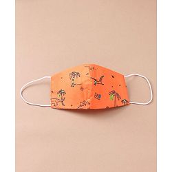 Babyhug Anti Viral Carbon Filter Printed Face Mask Pack Of 3 Blue Orange (Print May Vary)