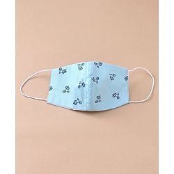 Babyhug Anti Viral Carbon Filter Printed Face Mask Pack Of 3 Blue Orange (Print May Vary)