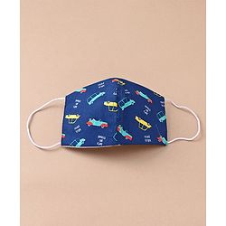 Babyhug Face Mask Printed Pack Of 3 - Multicolor