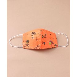 Babyhug Face Mask Printed Pack Of 3 - Multicolor