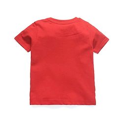Babyhug Half Sleeves Tee Space Embroidery - Red