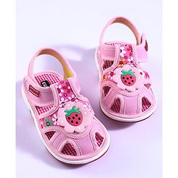 Cute Walk by Babyhug Closed Toe Sandals - Light Pink