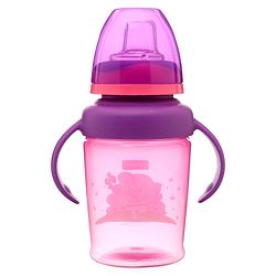Babyhug 3 in 1 Anti Colic Nipple Spout and Straw Sipper Pink - 270 ml