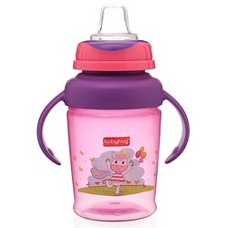Babyhug 3 in 1 Anti Colic Nipple Spout and Straw Sipper Pink - 270 ml