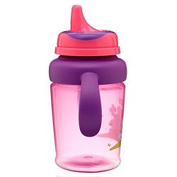Babyhug 3 in 1 Anti Colic Nipple Spout and Straw Sipper Pink - 270 ml