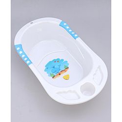 Babyhug Dolphin Bath Tub With Sling - Blue