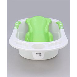 Babyhug Dolphin Bath Tub With Sling - Green