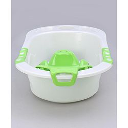Babyhug Dolphin Bath Tub With Sling - Green
