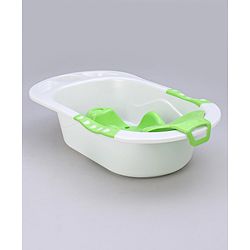 Babyhug Dolphin Bath Tub With Sling - Green