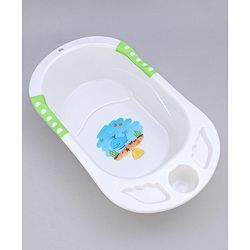 Babyhug Dolphin Bath Tub With Sling - Green