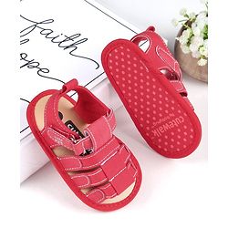 Cute Walk by Babyhug Booties - Red
