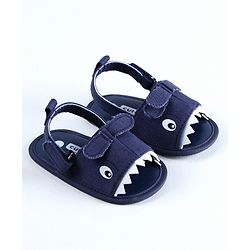 Cute Walk by Babyhug Booties Monster Design - Blue