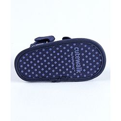 Cute Walk by Babyhug Booties Monster Design - Blue