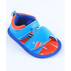 Cute Walk by Babyhug Sandals Style Booties Whale Patch  - Blue