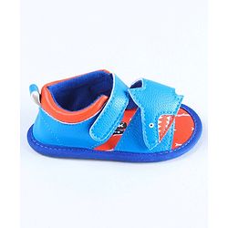 Cute Walk by Babyhug Sandals Style Booties Whale Patch  - Blue