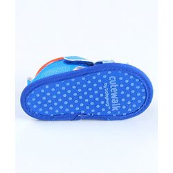 Cute Walk by Babyhug Sandals Style Booties Whale Patch  - Blue