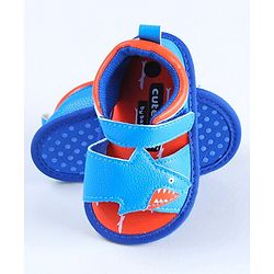 Cute Walk by Babyhug Sandals Style Booties Whale Patch  - Blue