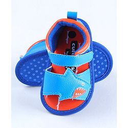 Cute Walk by Babyhug Sandals Style Booties Whale Patch  - Blue