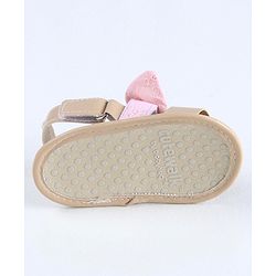 Cute Walk by Babyhug Sandals Style Booties Bow Applique - Brown