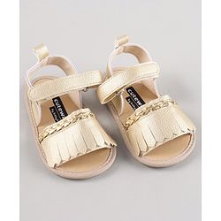 Cute Walk by Babyhug Sandal Style Booties - Rose Gold