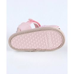 Cute Walk by Babyhug Sandal Style Booties - Rose Gold