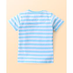 Babyhug Half Sleeves Tee Submarine Print - Blue