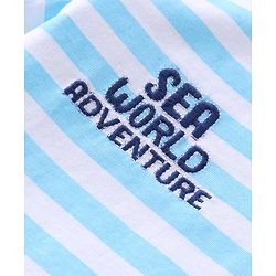 Babyhug Half Sleeves Tee Submarine Print - Blue