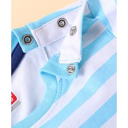 Babyhug Half Sleeves Tee Submarine Print - Blue