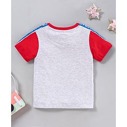 Babyhug Half Sleeves Printed Tee - Red