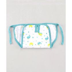 Babyhug Muslin Cloth Nappy Set of 12 Extra Small - Multicolor Whale Print